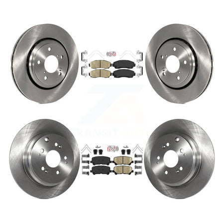 Front Rear Ceramic Pads And Disc Brake Rotors Kit For 2015-2017 Honda Odyssey K8A-103560