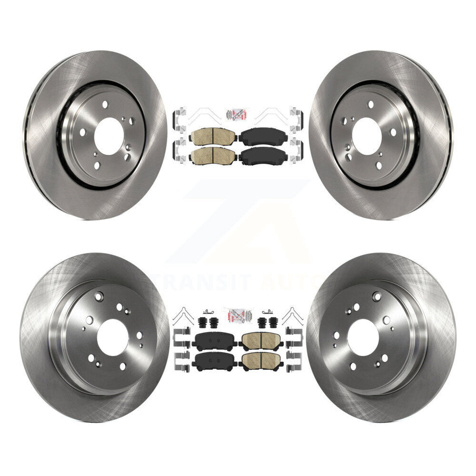 Front Rear Ceramic Pads And Disc Brake Rotors Kit For 2015-2017 Honda Odyssey K8A-103560