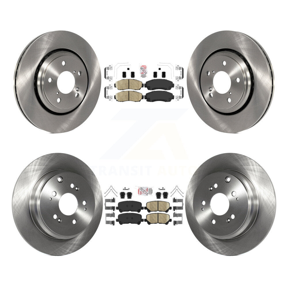 Front Rear Ceramic Pads And Disc Brake Rotors Kit For 2015-2017 Honda Odyssey K8A-103562