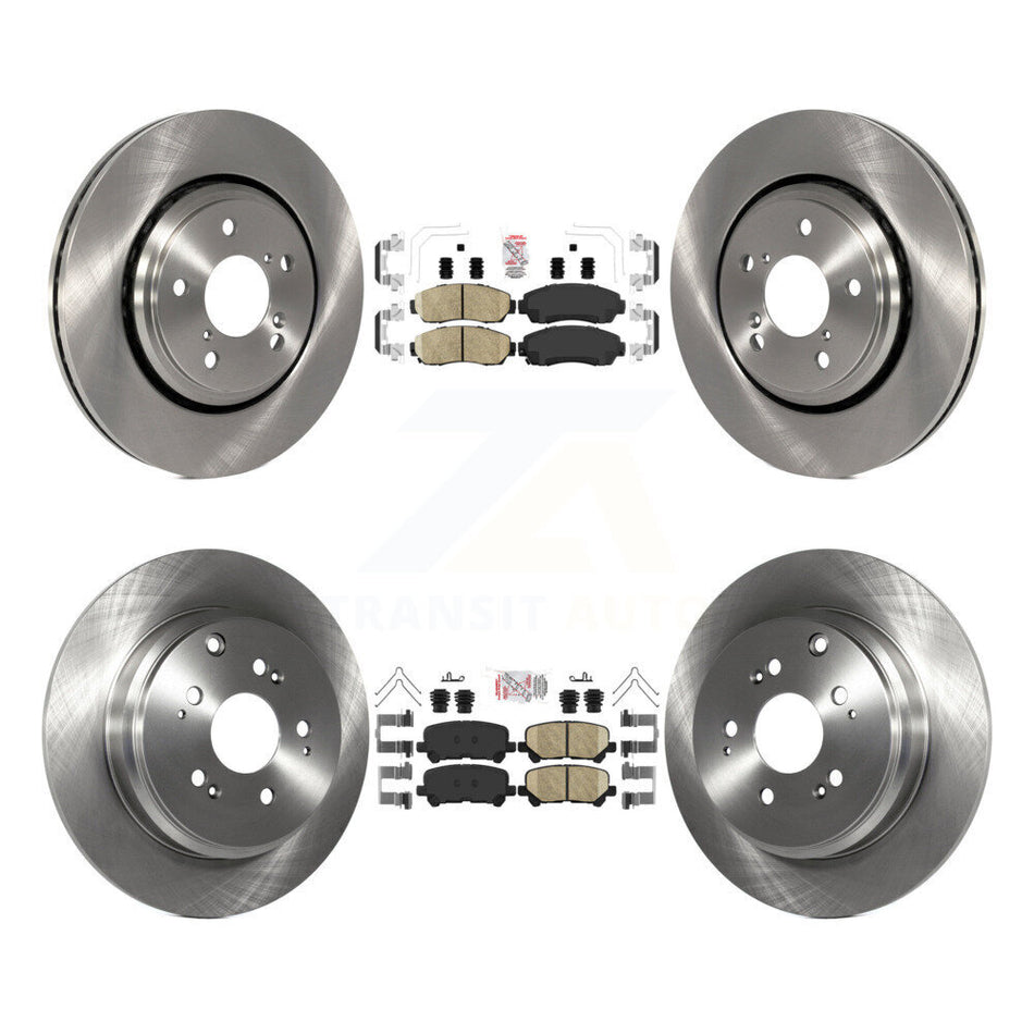 Front Rear Ceramic Pads And Disc Brake Rotors Kit For 2015-2017 Honda Odyssey K8A-103562