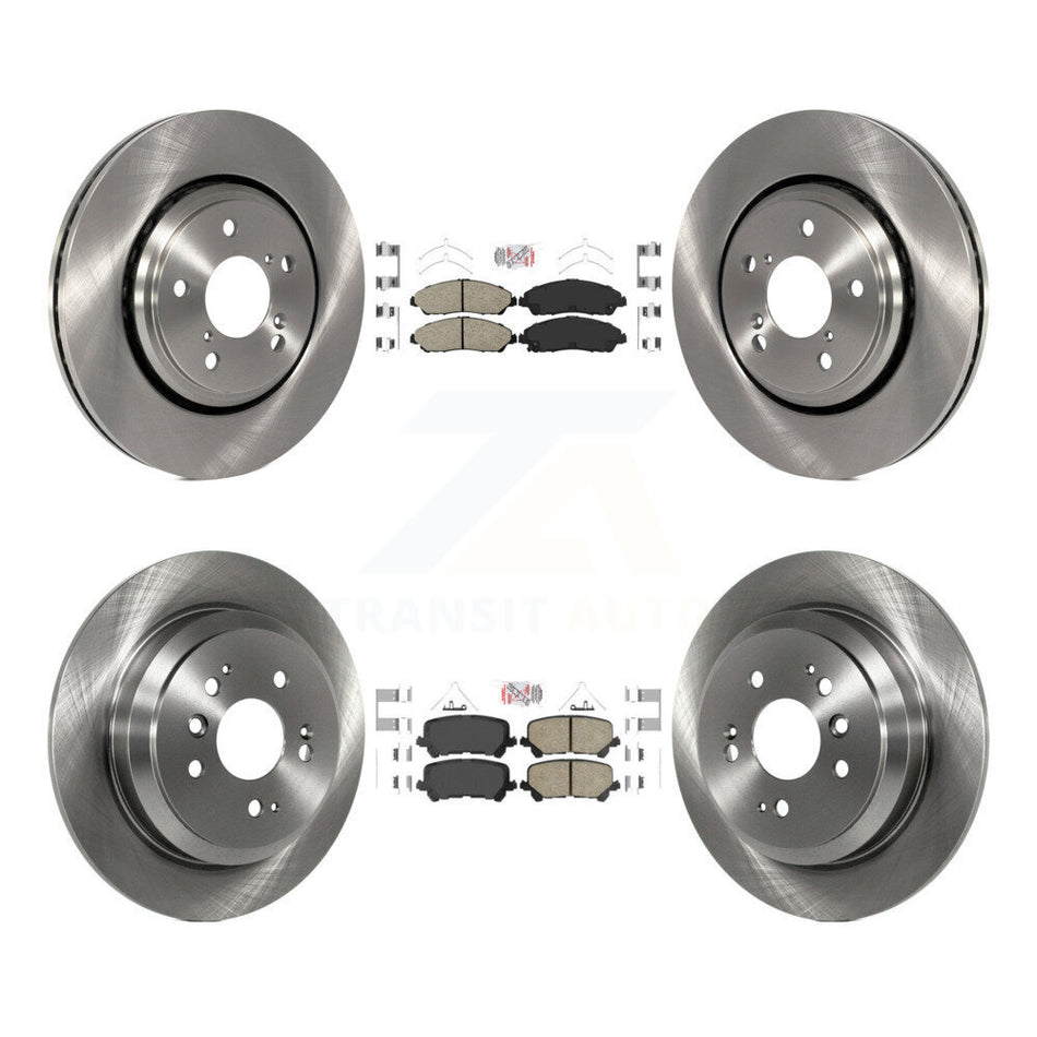 Front Rear Ceramic Pads And Disc Brake Rotors Kit For Honda Pilot Ridgeline K8A-103563
