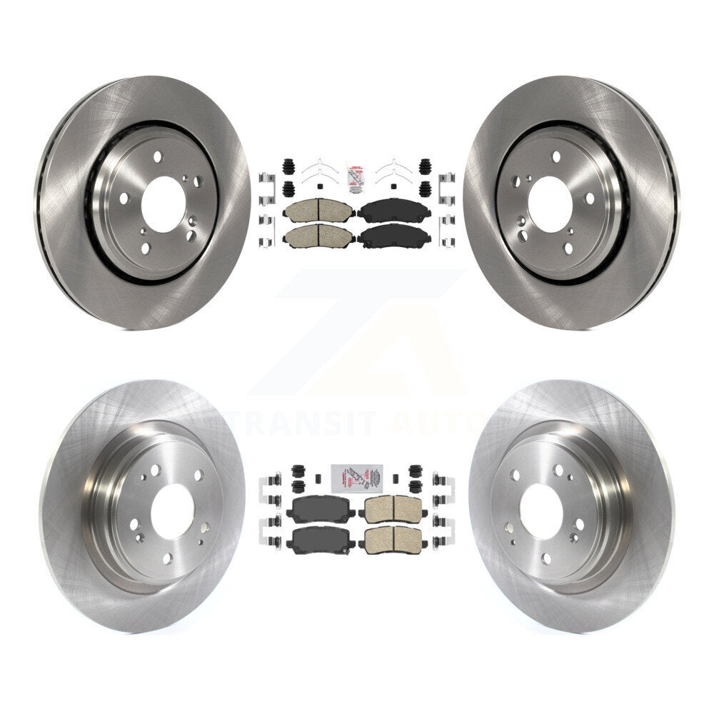 Front Rear Ceramic Pads And Disc Brake Rotors Kit For Acura MDX K8A-103568
