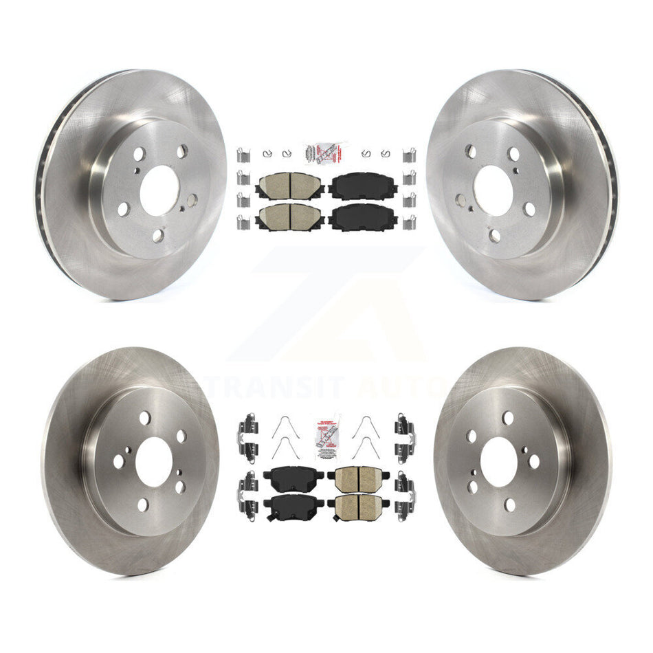 Front Rear Ceramic Pads And Disc Brake Rotors Kit For Toyota Corolla Prius Prime AWD-e K8A-103583