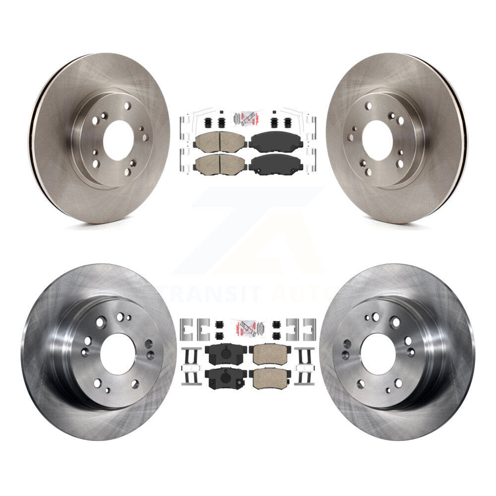 Front Rear Ceramic Pads And Disc Brake Rotors Kit For 2002-2004 Honda CR-V K8A-103589
