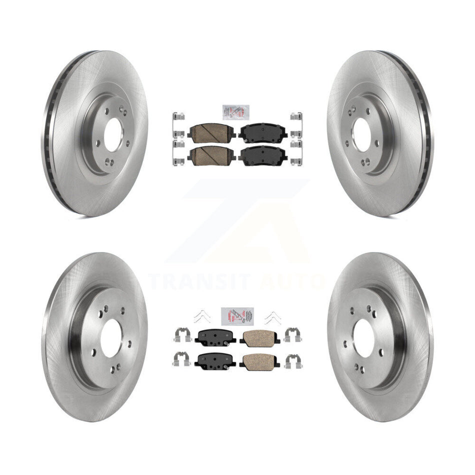 Front Rear Ceramic Pads And Disc Brake Rotors Kit For Hyundai Palisade Kia Telluride K8A-103590