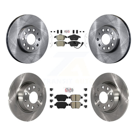 Front Rear Semi-Metallic Pads And Disc Brake Rotors Kit For Volkswagen Beetle K8A-103593