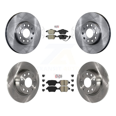 Front Rear Semi-Metallic Pads And Disc Brake Rotors Kit For Volkswagen Beetle K8A-103595