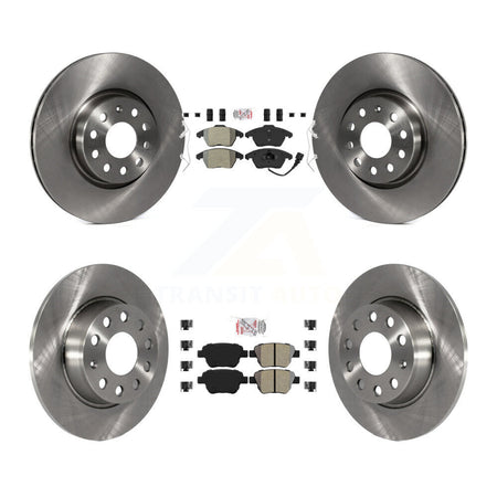 Front Rear Semi-Metallic Pads And Disc Brake Rotors Kit For Volkswagen Beetle GTI K8A-103597