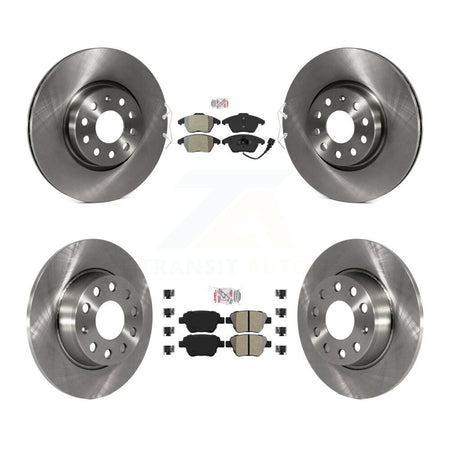 Front Rear Semi-Metallic Pads And Disc Brake Rotors Kit For Volkswagen Beetle GTI K8A-103599