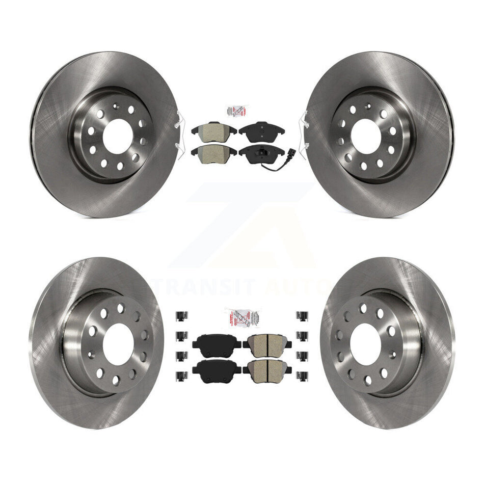 Front Rear Semi-Metallic Pads And Disc Brake Rotors Kit For Volkswagen Beetle GTI K8A-103599