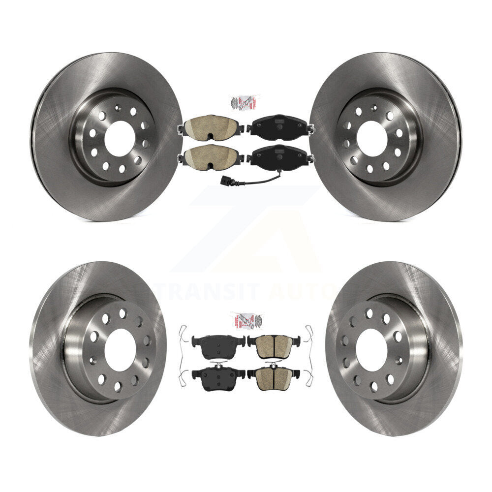 Front Rear Ceramic Pad & Brake Rotor Kit For Volkswagen Taos Audi A3 Quattro Sportback TT K8A-103601