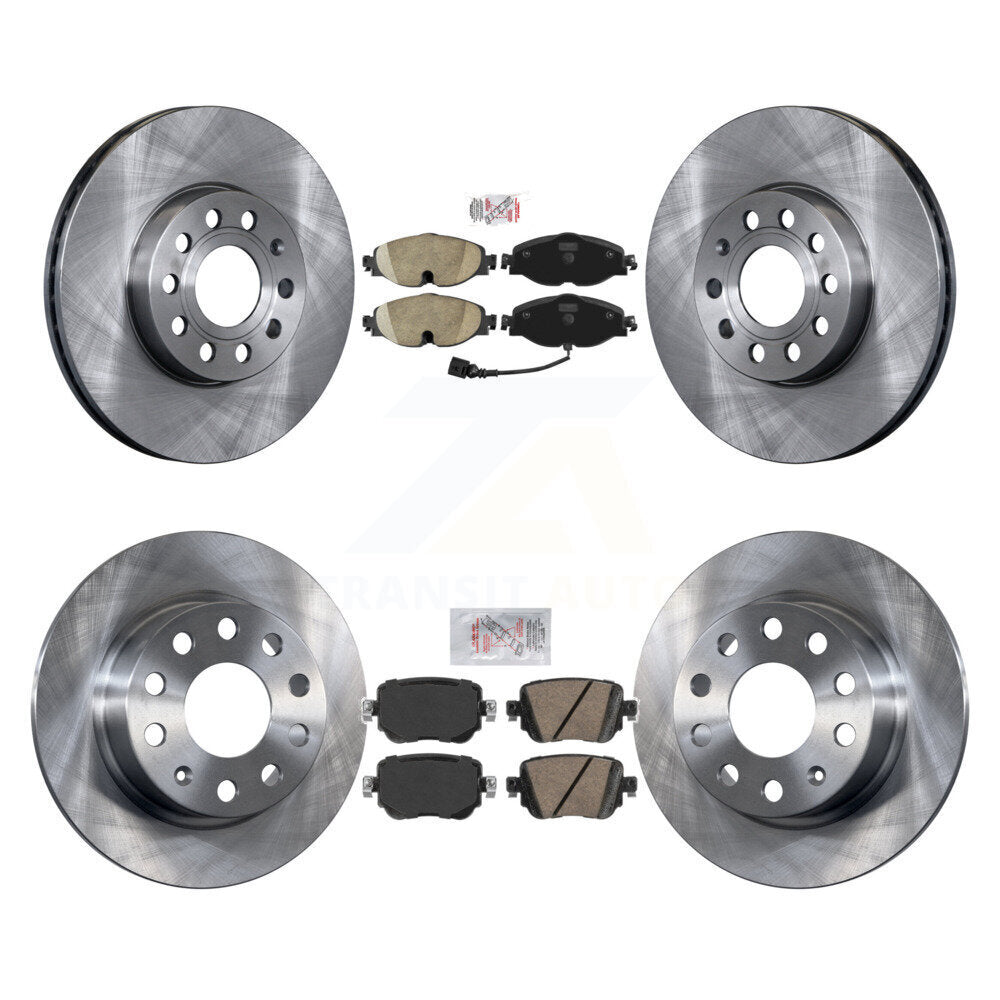 Front Rear Ceramic Pads And Disc Brake Rotors Kit For Volkswagen Golf SportWagen K8A-103615