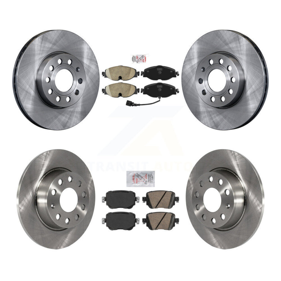 Front Rear Ceramic Pads And Disc Brake Rotors Kit For Volkswagen Golf SportWagen K8A-103616