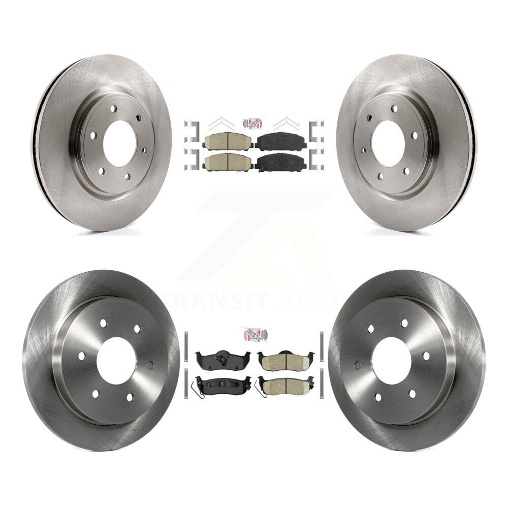 Front Rear Ceramic Pads And Disc Brake Rotors Kit For Nissan TITAN Armada INFINITI QX56 K8A-103626