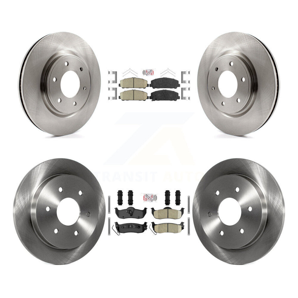 Front Rear Ceramic Pads And Disc Brake Rotors Kit For Nissan TITAN Armada INFINITI QX56 K8A-103627