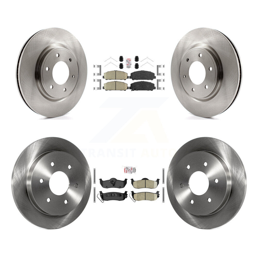Front Rear Ceramic Pads And Disc Brake Rotors Kit For Nissan TITAN Armada INFINITI QX56 K8A-103628