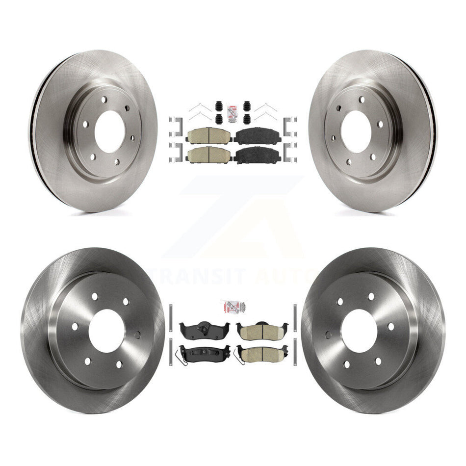 Front Rear Ceramic Pads And Disc Brake Rotors Kit For Nissan TITAN Armada INFINITI QX56 K8A-103628