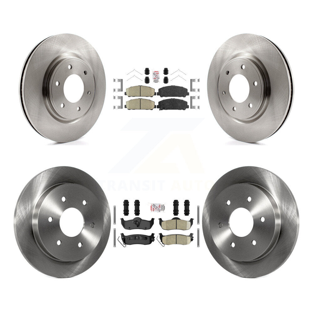 Front Rear Ceramic Pads And Disc Brake Rotors Kit For Nissan TITAN Armada INFINITI QX56 K8A-103629