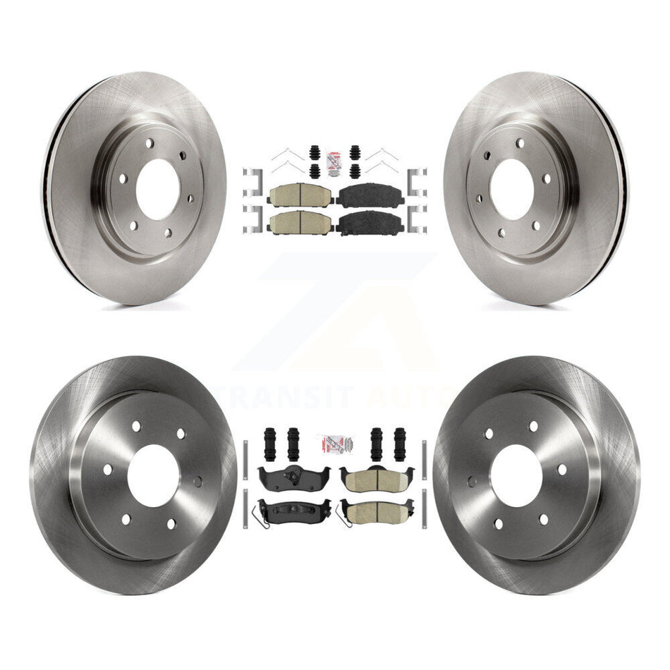 Front Rear Ceramic Pads And Disc Brake Rotors Kit For Nissan TITAN Armada INFINITI QX56 K8A-103629