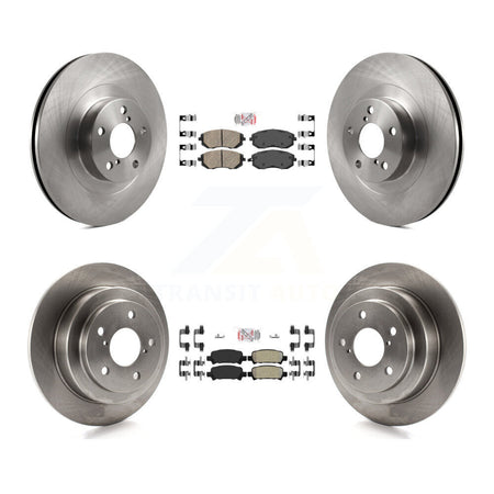 Front Ceramic Rear Semi-Metallic Pads And Disc Brake Rotors Kit For 2003 Subaru Forester K8A-103640