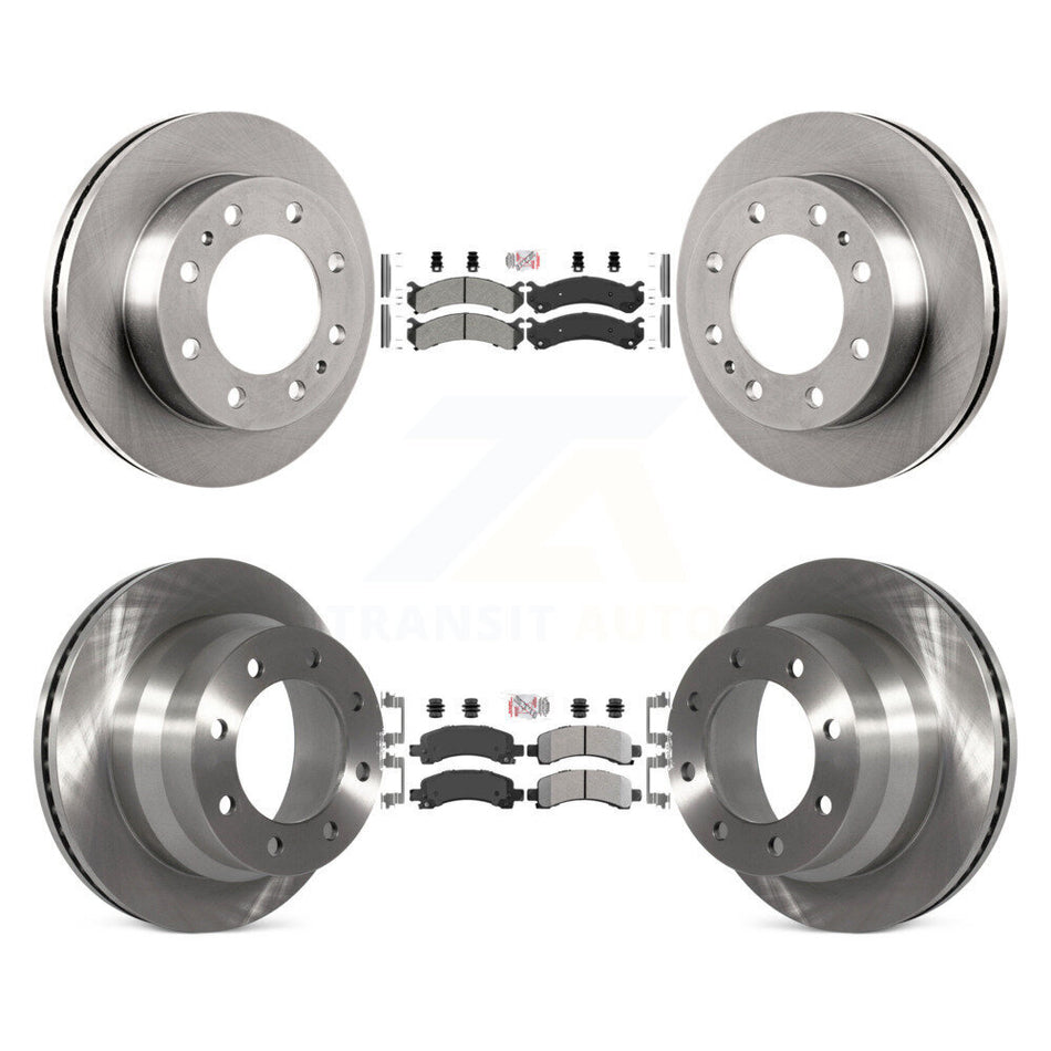 Front Rear Semi-Metallic Pads And Disc Brake Rotors Kit For Chevrolet Express 4500 K8A-103645
