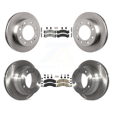 Front Semi-Metallic Rear Ceramic Pad Disc Brake Rotors Kit For Chevrolet Express 4500 GMC K8A-103648