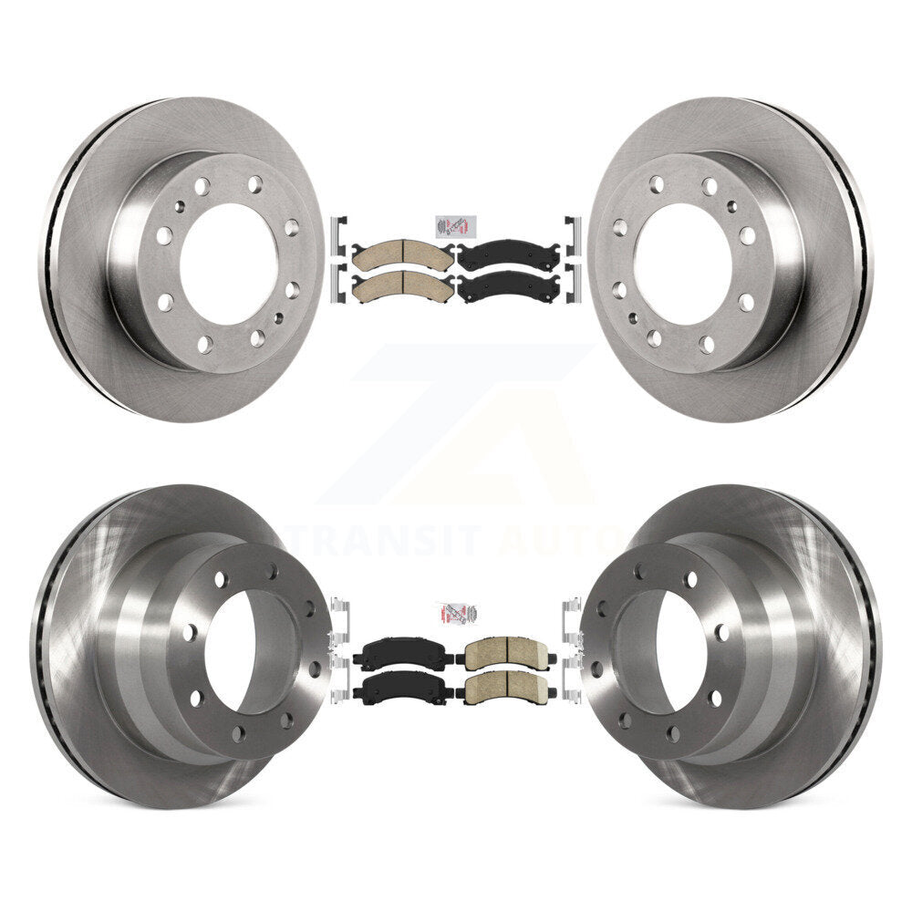 Front Rear Ceramic Pads And Disc Brake Rotors Kit For Chevrolet Express 4500 K8A-103649