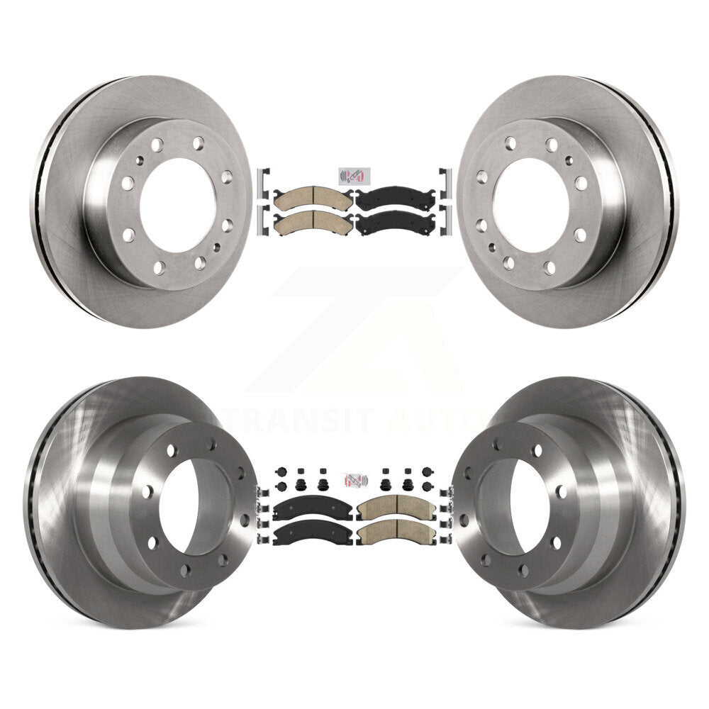 Front Rear Ceramic Pads And Disc Brake Rotors Kit For Chevrolet Express 4500 GMC Savana K8A-103653