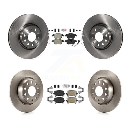 Front Semi-Metallic Rear Ceramic Pad Brake Rotor Kit For Volkswagen CC GTI Passat Audi A3 K8A-103660