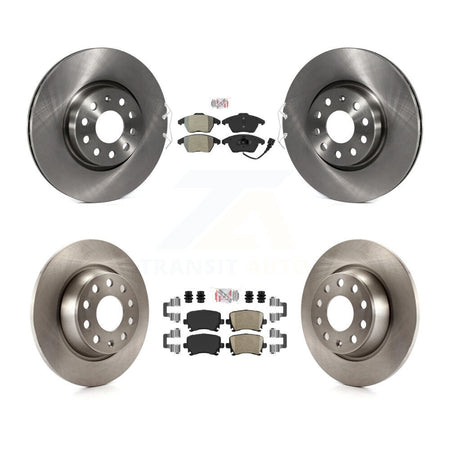 Front Semi-Metallic Rear Ceramic Pad Brake Rotor Kit For Volkswagen CC GTI Passat Audi A3 K8A-103663