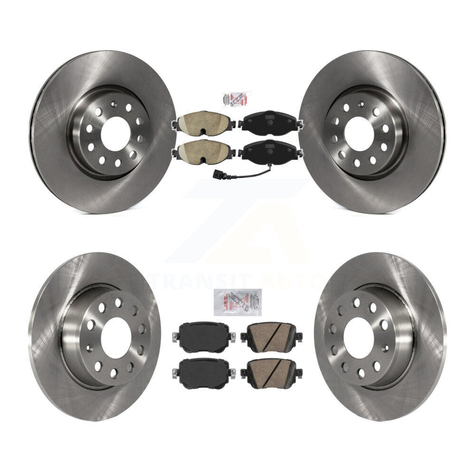 Front Rear Ceramic Pad Brake Rotor Kit For Volkswagen Golf SportWagen GTI Alltrack Passat K8A-103664