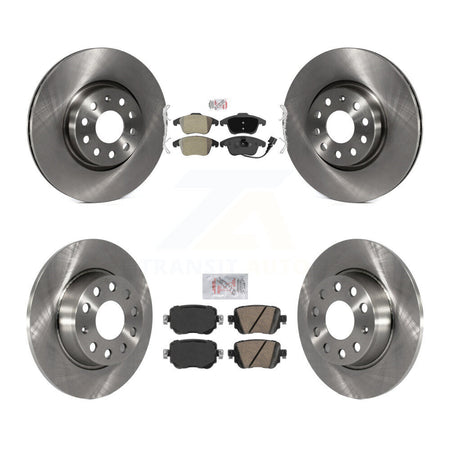 Front Semi-Metallic Rear Ceramic Pads And Disc Brake Rotors Kit For Volkswagen Passat K8A-103667