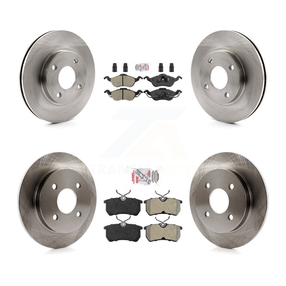 Front Rear Semi-Metallic Pads And Disc Brake Rotors Kit For Ford Focus K8A-103676