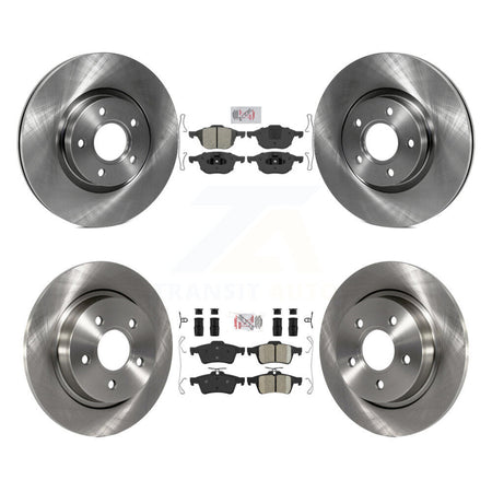 Front Semi-Metallic Rear Ceramic Pads And Disc Brake Rotors Kit For Volvo S40 C30 V50 C70 K8A-103678