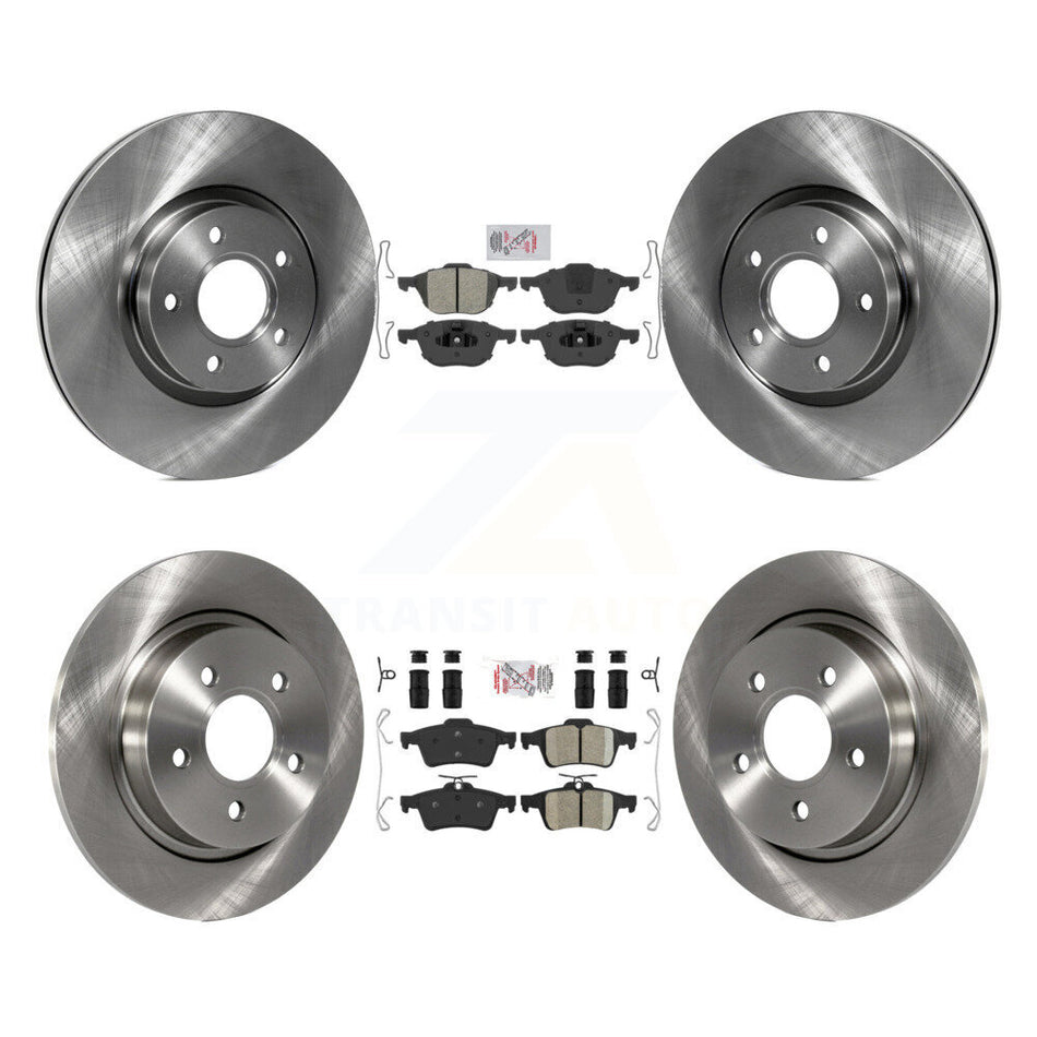 Front Semi-Metallic Rear Ceramic Pads And Disc Brake Rotors Kit For Volvo S40 C30 V50 C70 K8A-103678