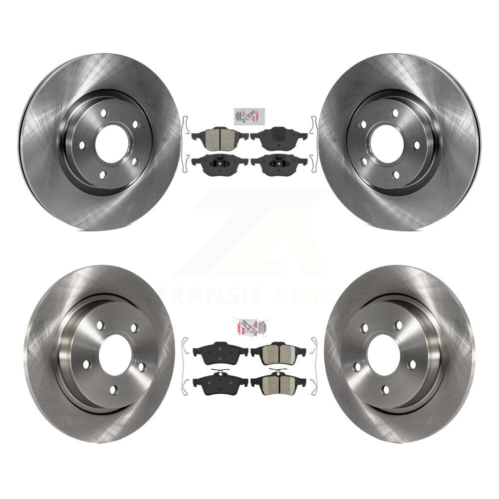 Front Semi-Metallic Rear Ceramic Pads And Disc Brake Rotors Kit For Volvo S40 C30 V50 C70 K8A-103679