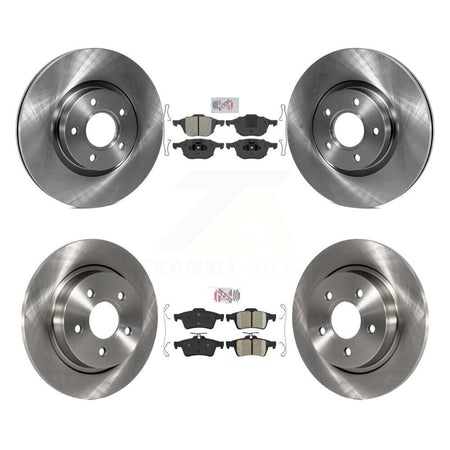Front Semi-Metallic Rear Ceramic Pads And Disc Brake Rotors Kit For Volvo S40 C30 V50 C70 K8A-103679