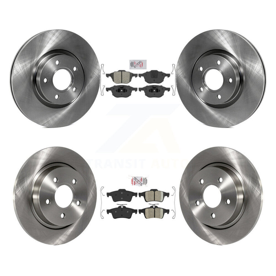 Front Semi-Metallic Rear Ceramic Pads And Disc Brake Rotors Kit For Volvo S40 C30 V50 C70 K8A-103679
