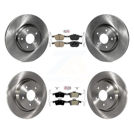 Front Ceramic Rear Semi-Metallic Pads And Disc Brake Rotors Kit For Volvo S40 C30 V50 C70 K8A-103680