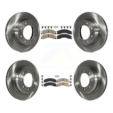 Front Rear Ceramic Pad And Disc Brake Rotor Kit For 2012-2021 Nissan NV2500 NV3500 NV1500 K8A-103703