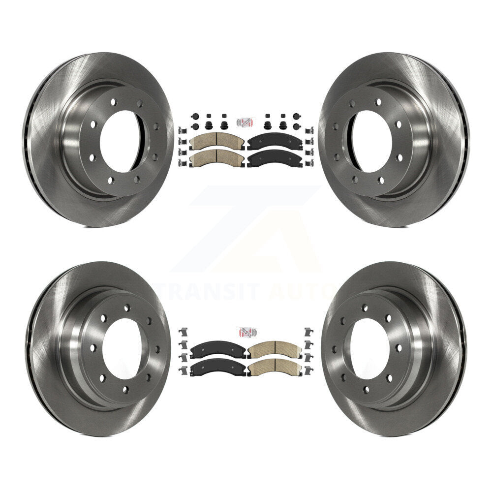 Front Rear Ceramic Pad And Disc Brake Rotor Kit For 2012-2021 Nissan NV2500 NV3500 NV1500 K8A-103705