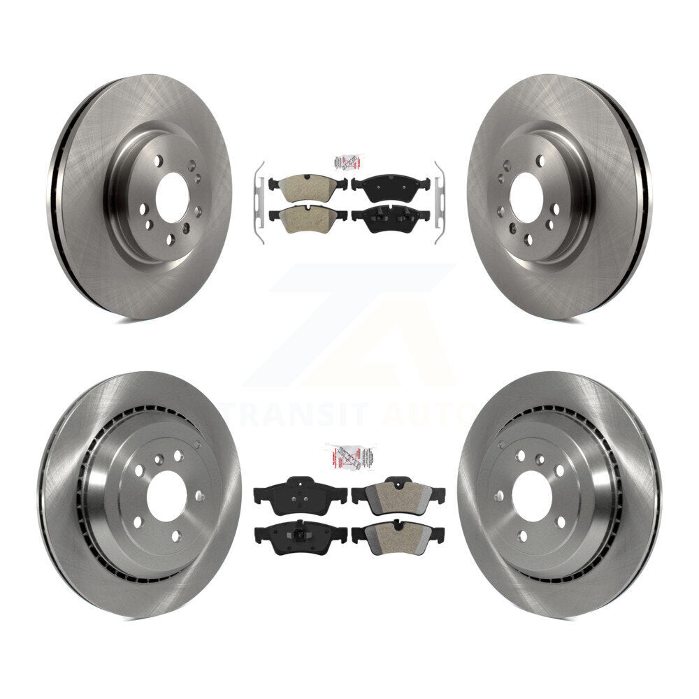 Front Rear Semi-Metallic Pad Disc Brake Rotors Kit For Mercedes-Benz ML500 R320 R350 R500 K8A-103707