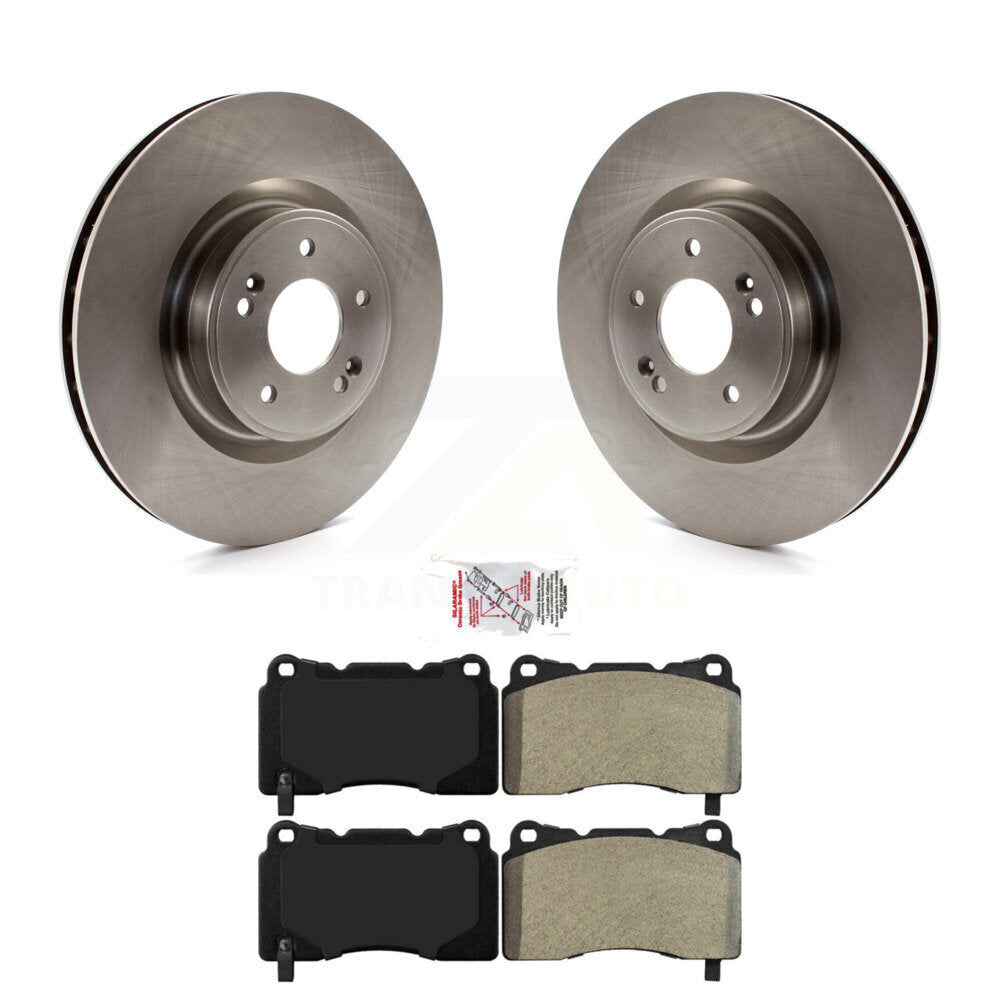 Front Disc Brake Rotors And Semi-Metallic Pads Kit For Hyundai Genesis Coupe K8A-103718