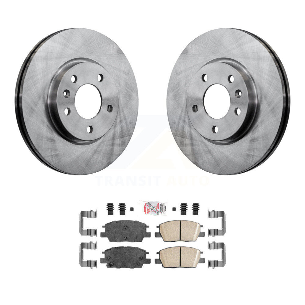 Front Brake Rotor Ceramic Pad Kit For Chevrolet Equinox GMC Terrain Malibu Buick LaCrosse K8A-103729