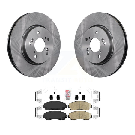 Front Disc Brake Rotors And Ceramic Pads Kit For Honda CR-V Acura RDX Accord Crosstour K8A-103743