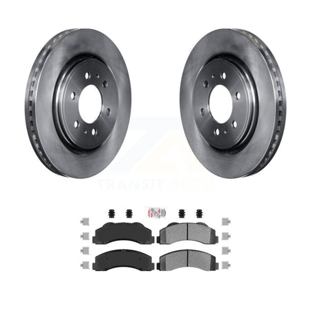 Front Disc Brake Rotors Semi-Metallic Pad Kit For Ford F-150 Expedition Lincoln Navigator K8A-103771