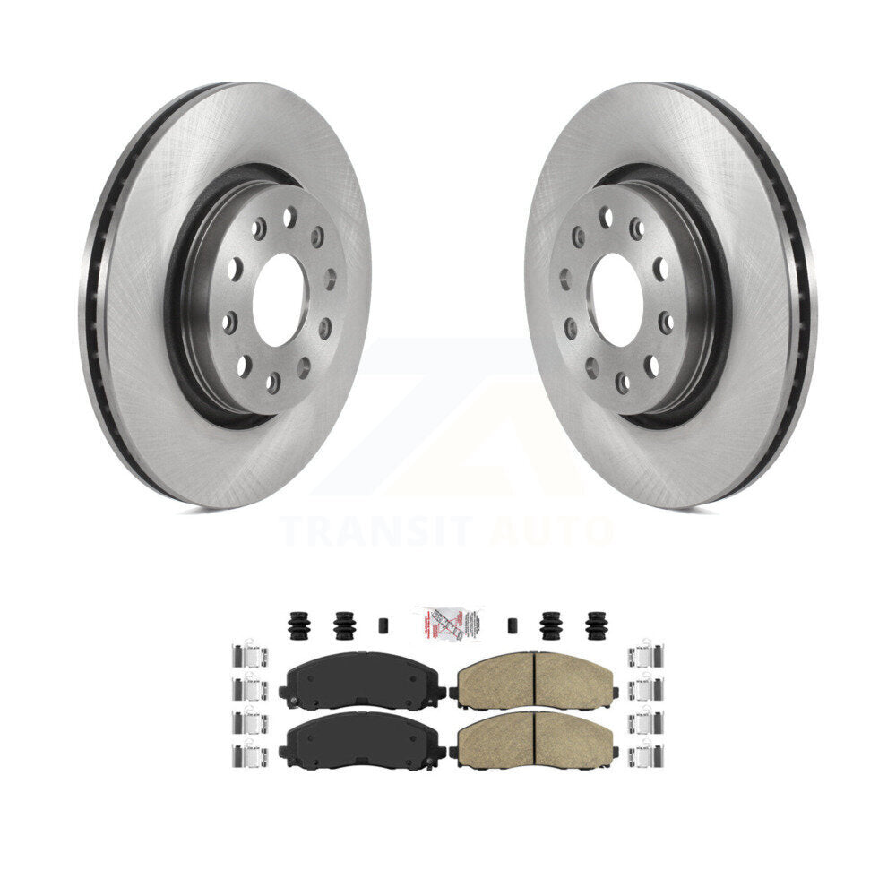 Front Disc Brake Rotors And Ceramic Pads Kit For Jeep Wrangler Gladiator K8A-103777