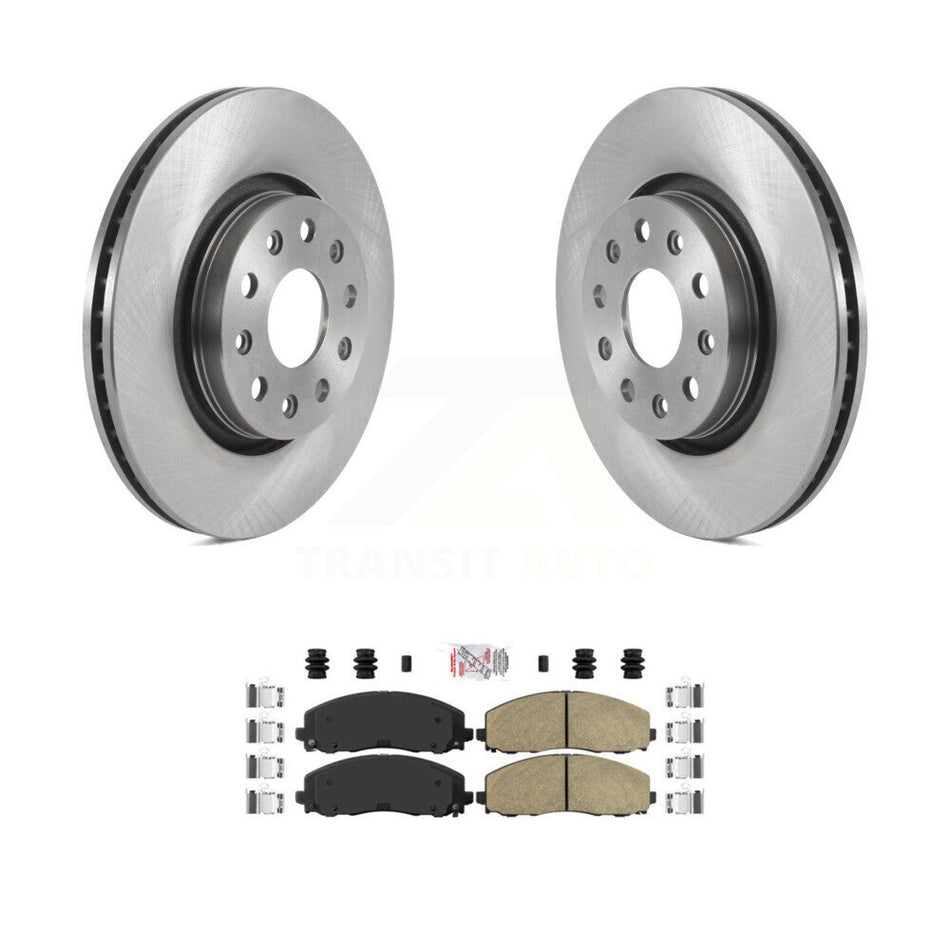 Front Disc Brake Rotors And Ceramic Pads Kit For Jeep Wrangler Gladiator K8A-103777
