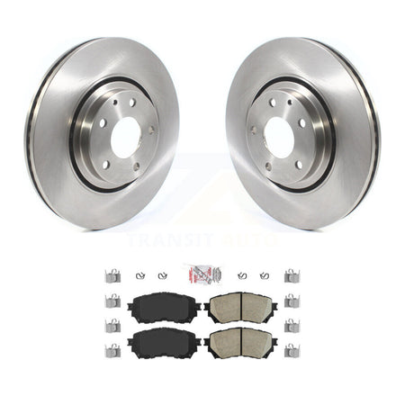 Front Disc Brake Rotors And Ceramic Pads Kit For 2021 Mazda 6 Turbocharged K8A-103794