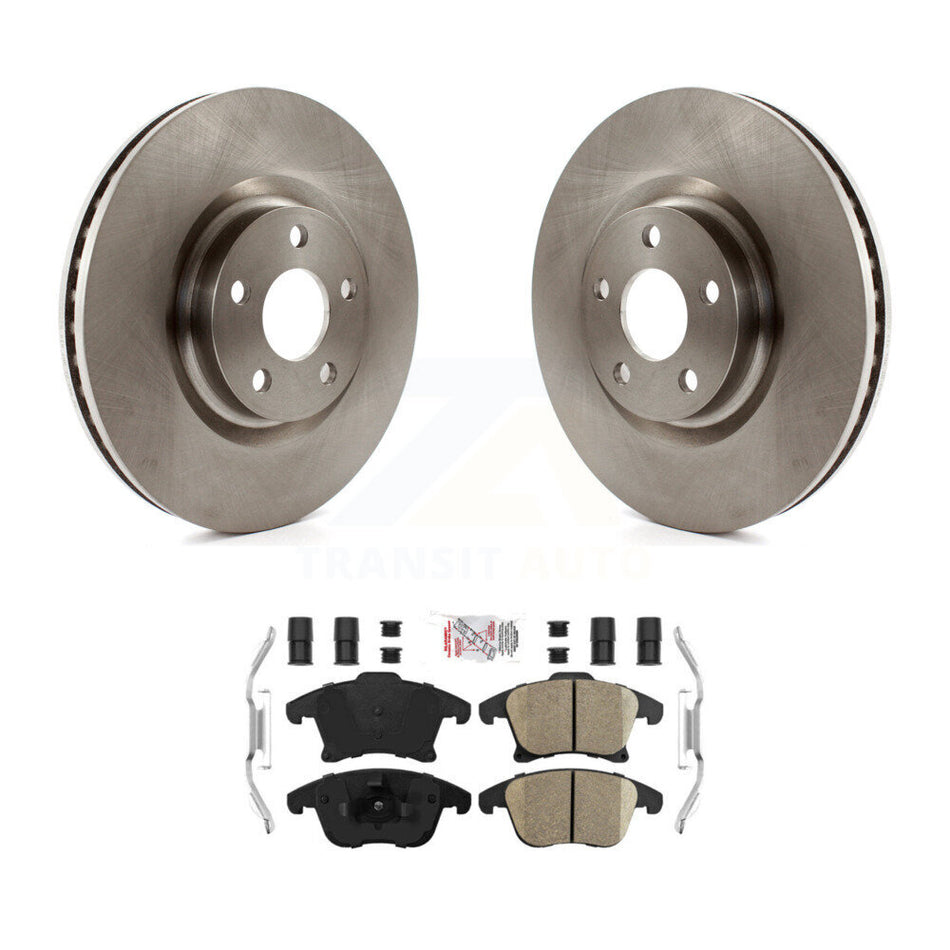 Front Brake Rotors Ceramic Pad Kit For 2019-2020 Ford Police Responder Hybrid SSV Plug-In K8A-103807